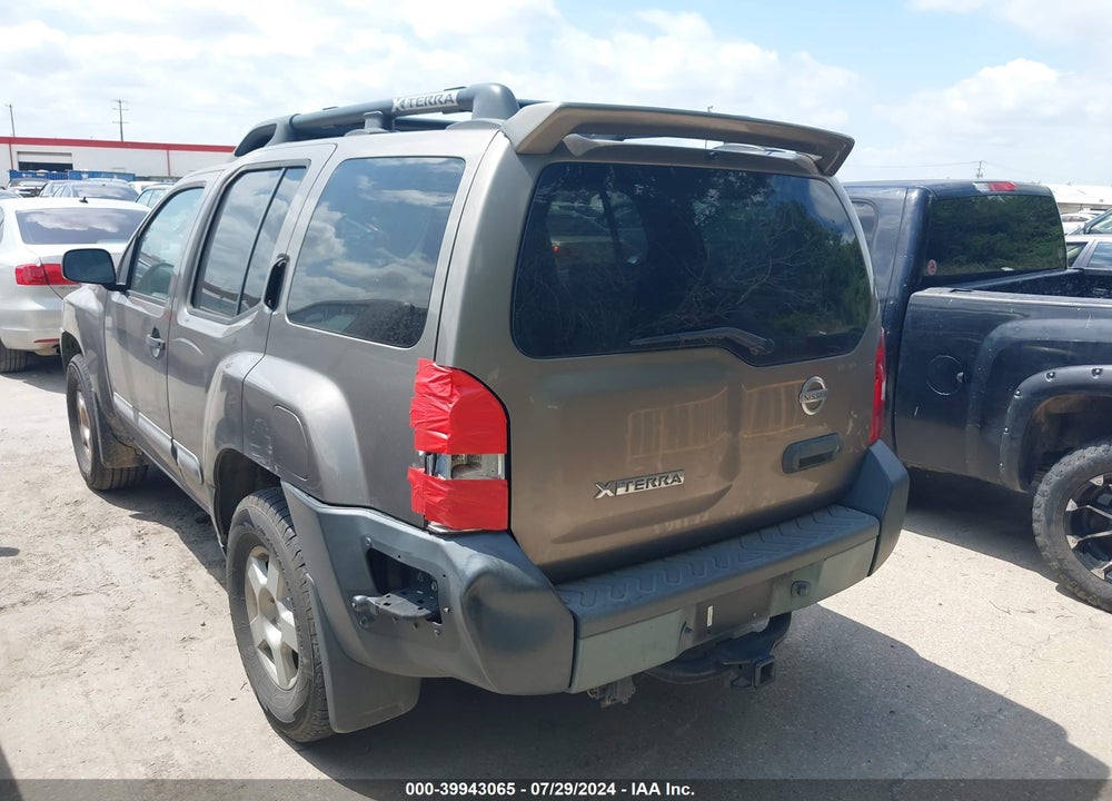 2005 NISSAN XTERRA S VIN: 5N1AN08W25C641814