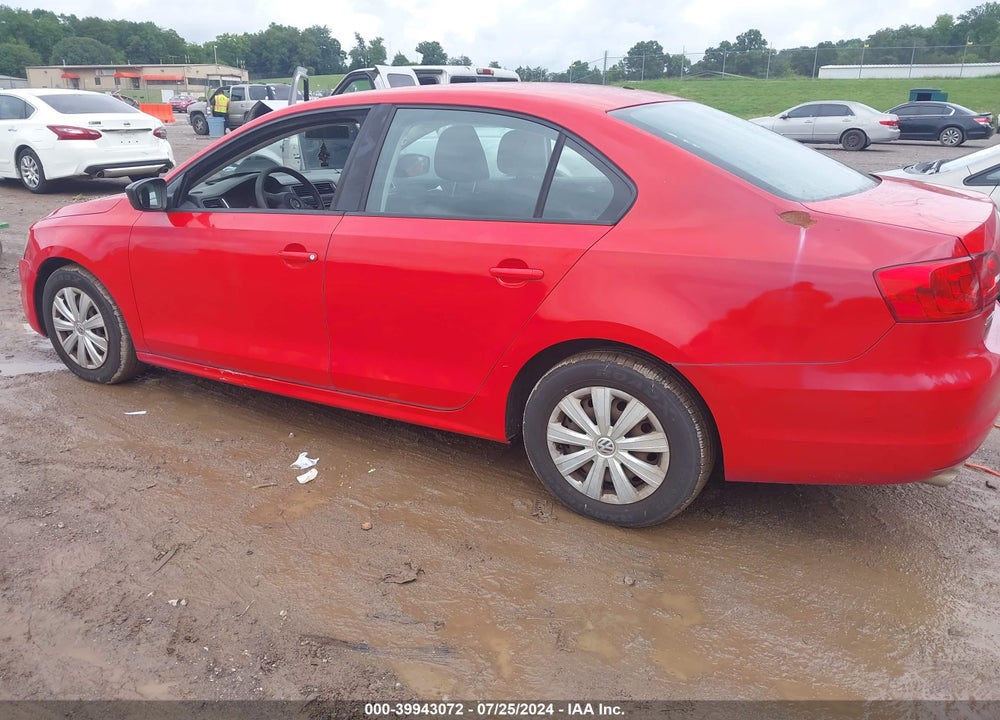 2013 VOLKSWAGEN JETTA 2.0L S VIN: 3VW2K7AJ2DM293743