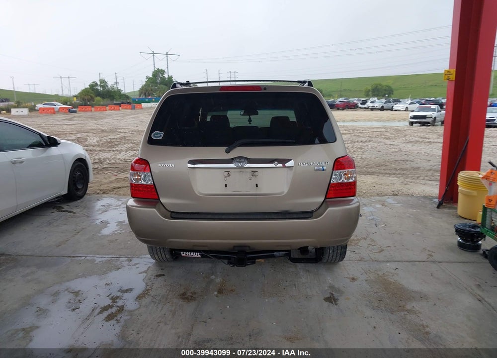 2006 TOYOTA HIGHLANDER HYBRID V6 VIN: JTEDW21A660013777