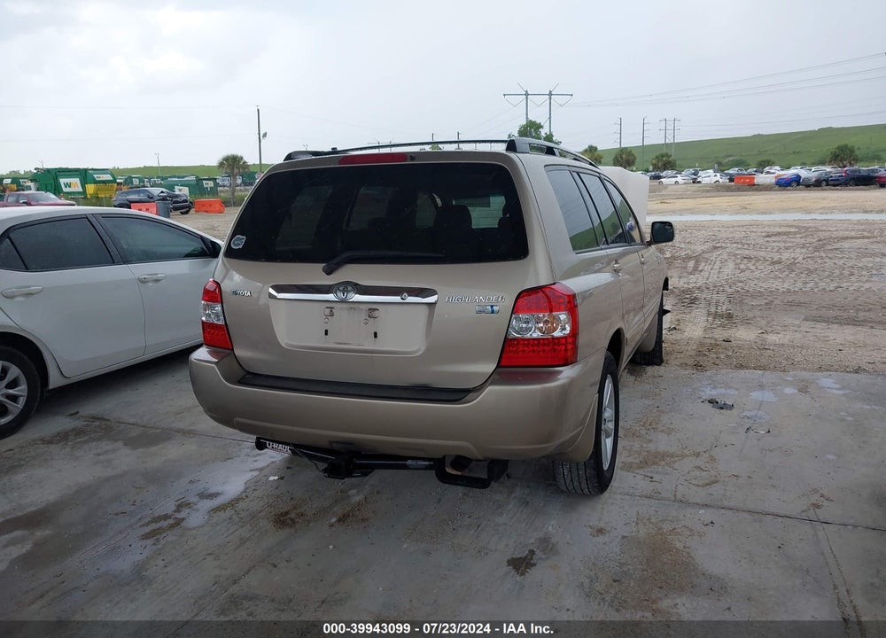2006 TOYOTA HIGHLANDER HYBRID V6 VIN: JTEDW21A660013777