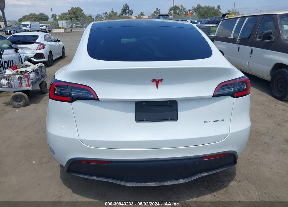 2020 TESLA MODEL Y LONG RANGE DUAL MOTOR ALL-WHEEL DRIVE VIN: 5YJYGDEE4LF029811
