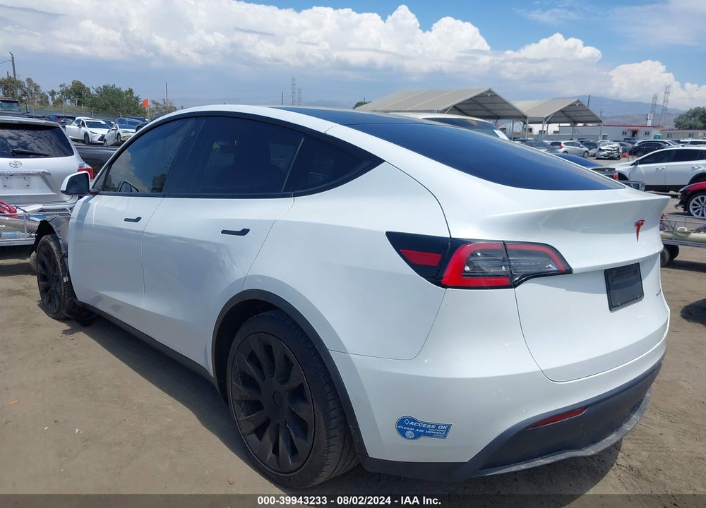 2020 TESLA MODEL Y LONG RANGE DUAL MOTOR ALL-WHEEL DRIVE VIN: 5YJYGDEE4LF029811