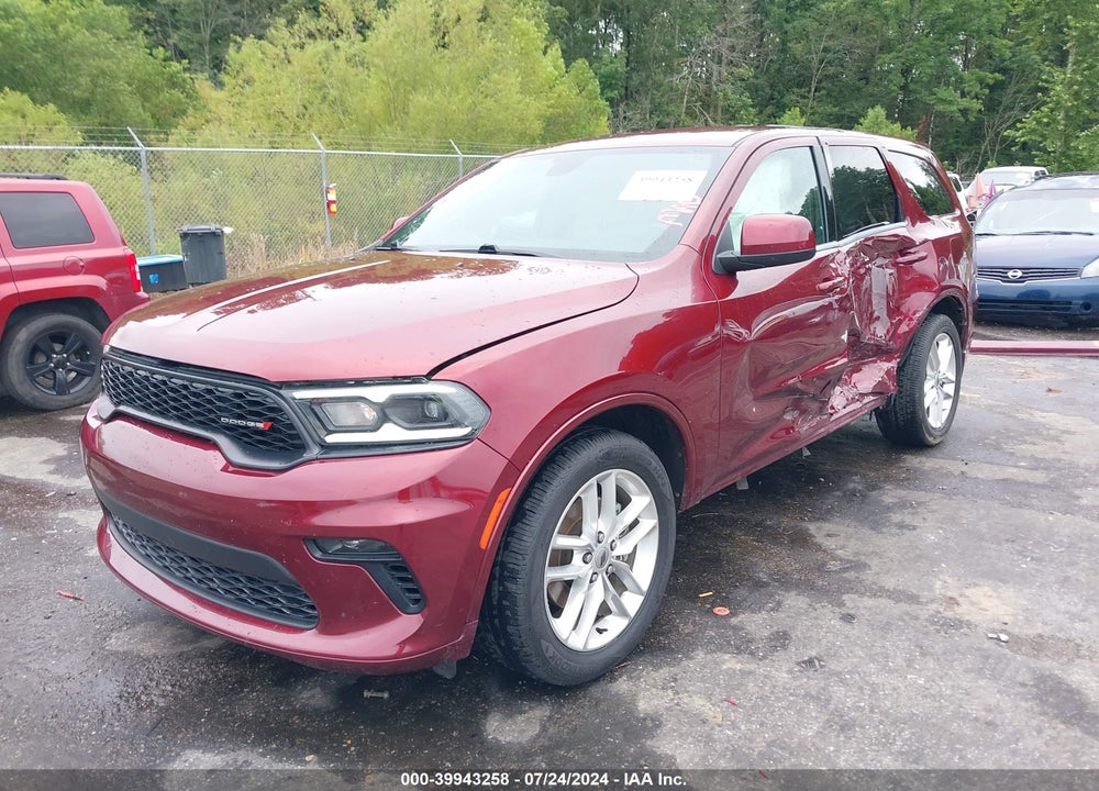 2021 DODGE DURANGO GT VIN: 1C4RDHDG6MC740447