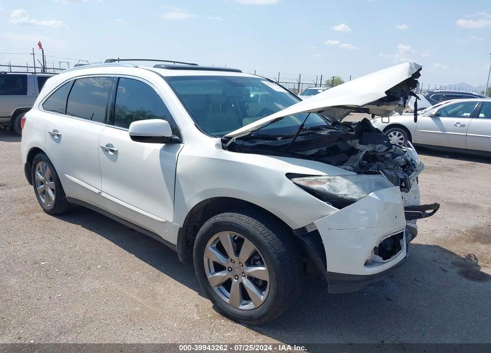 2014 ACURA MDX ADVANCE PKG W/ENTERTAINMENT PKG VIN: 5FRYD4H84EB021496