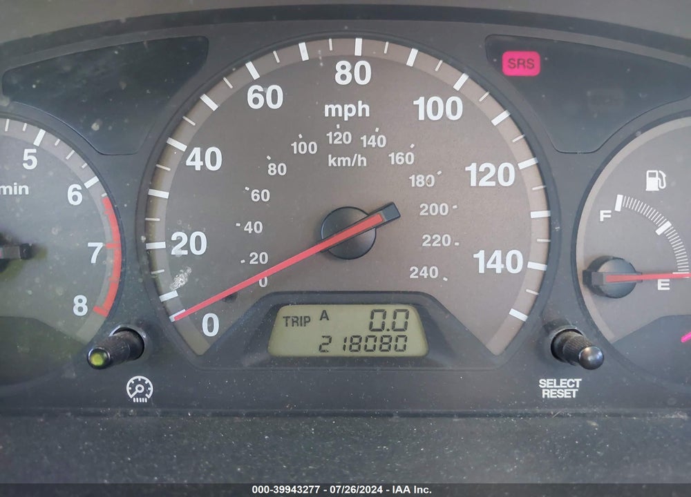 2001 HONDA ACCORD 3.0 EX VIN: 1HGCG225X1A015910
