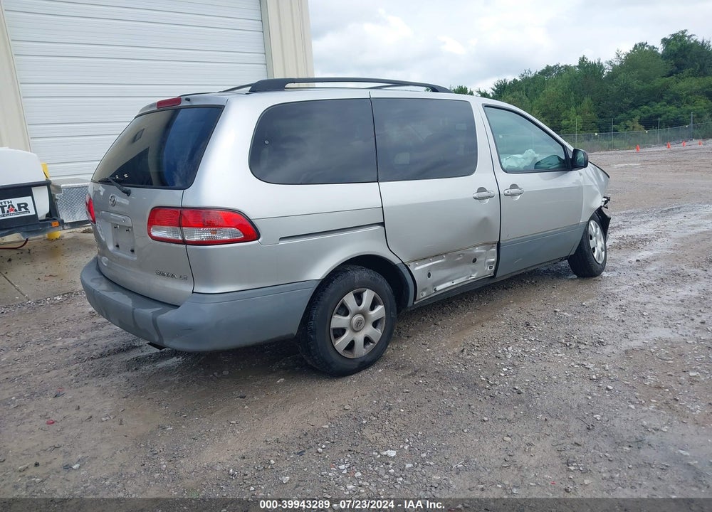 2002 TOYOTA SIENNA VIN: 4T3ZF13C82U438667