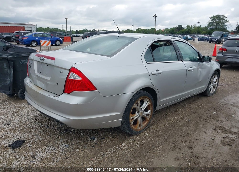 2012 FORD FUSION SE VIN: 3FAHP0HA7CR398443