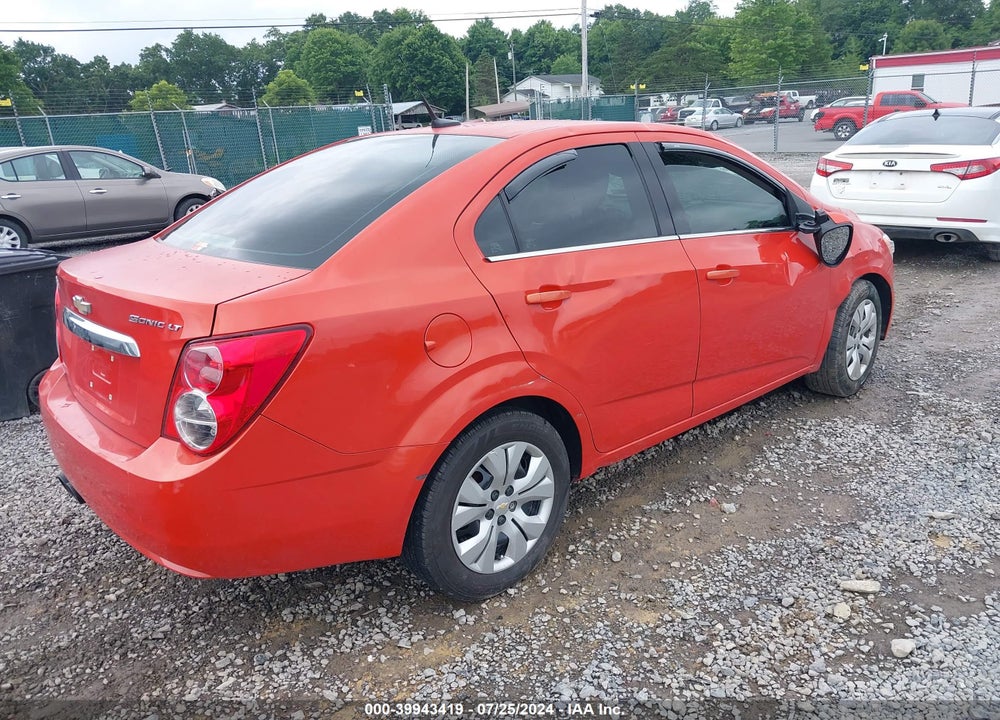2013 CHEVROLET SONIC LT AUTO VIN: 1G1JC5SH4D4129331