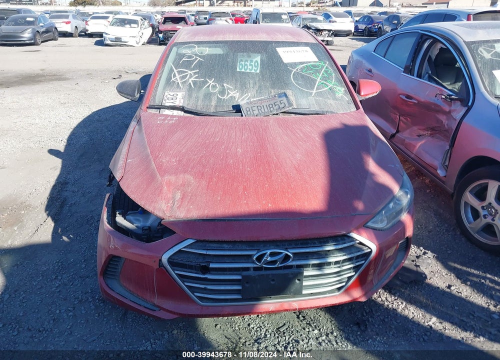 2017 HYUNDAI ELANTRA SE VIN: 5NPD74LF1HH141906