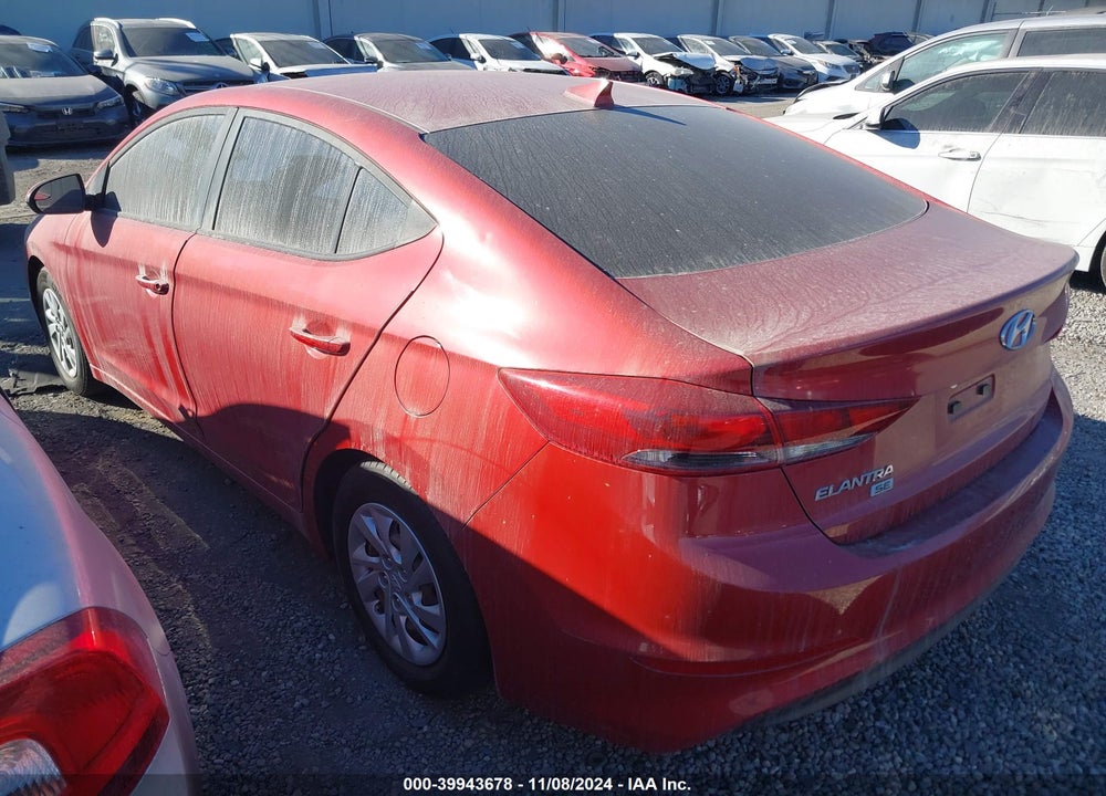 2017 HYUNDAI ELANTRA SE VIN: 5NPD74LF1HH141906