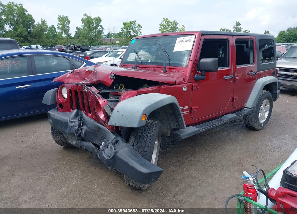 2012 JEEP WRANGLER UNLIMITED SPORT VIN: 1C4BJWDG7CL135107