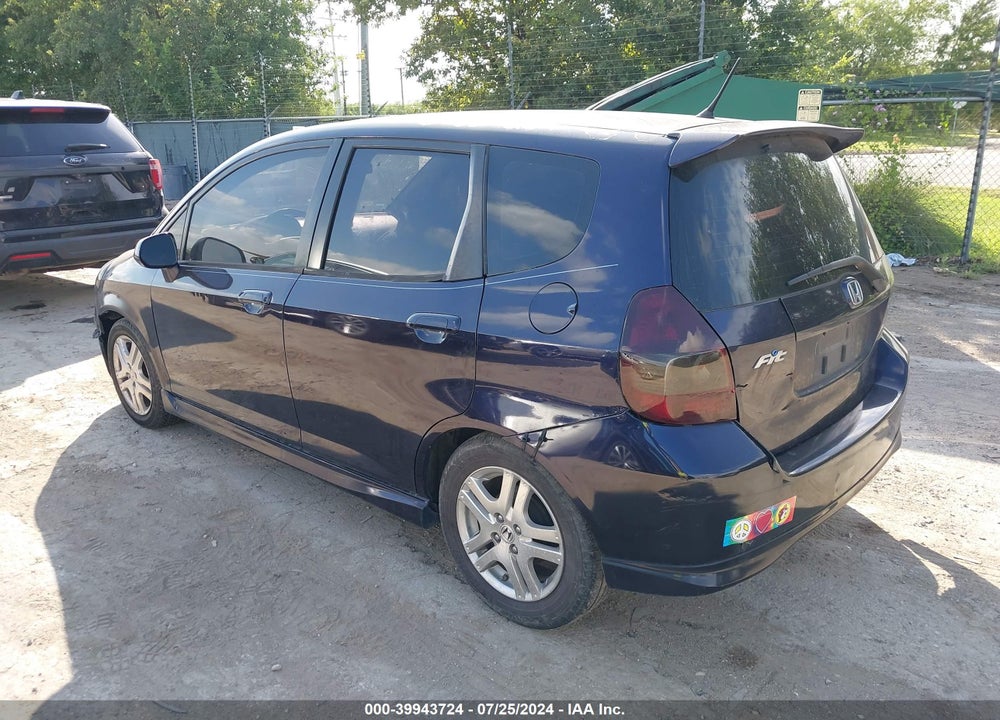 2008 HONDA FIT SPORT VIN: JHMGD38668S015064