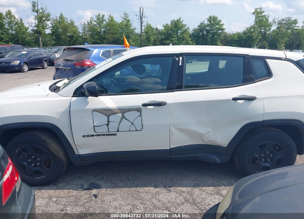 2018 JEEP COMPASS SPORT FWD VIN: 3C4NJCAB7JT151782