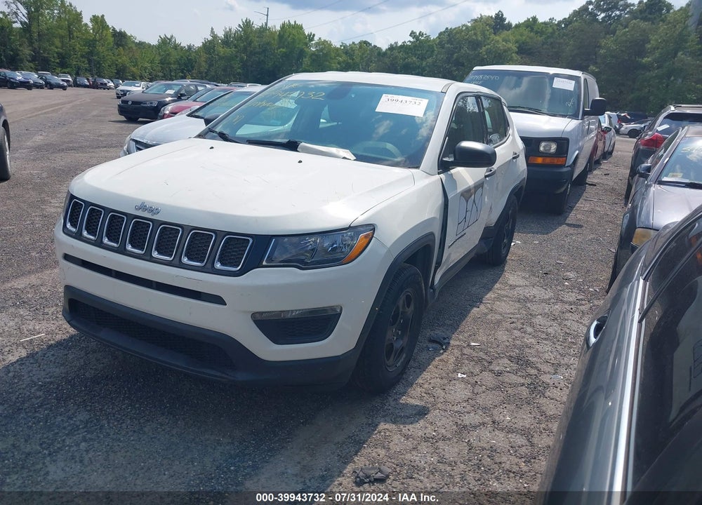 2018 JEEP COMPASS SPORT FWD VIN: 3C4NJCAB7JT151782