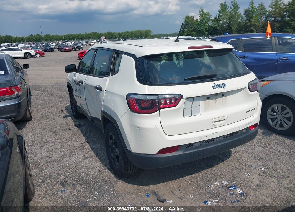 2018 JEEP COMPASS SPORT FWD VIN: 3C4NJCAB7JT151782