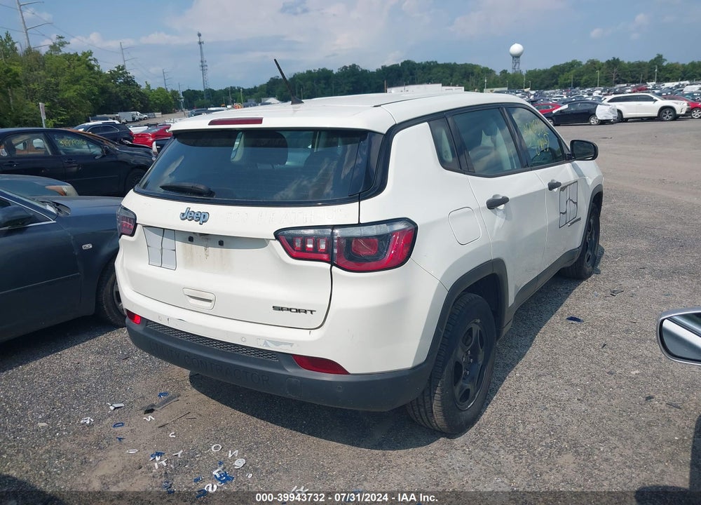 2018 JEEP COMPASS SPORT FWD VIN: 3C4NJCAB7JT151782
