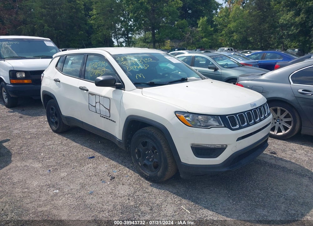 2018 JEEP COMPASS SPORT FWD VIN: 3C4NJCAB7JT151782
