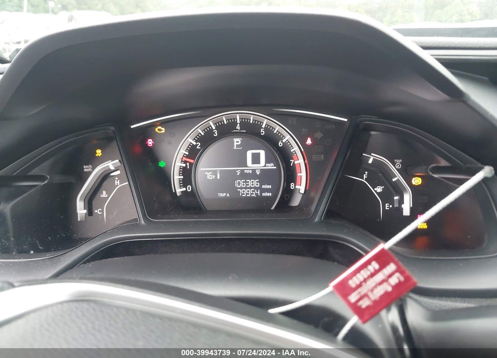 2016 HONDA CIVIC LX VIN: 19XFC2F52GE047810