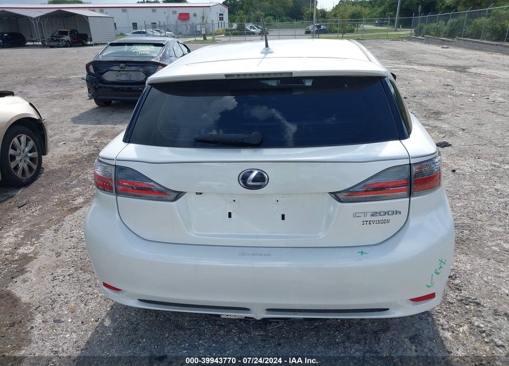 2012 LEXUS CT 200H PREMIUM VIN: JTHKD5BHXC2092416