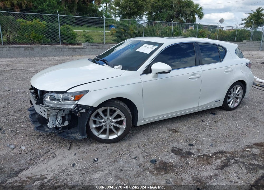 2012 LEXUS CT 200H PREMIUM VIN: JTHKD5BHXC2092416