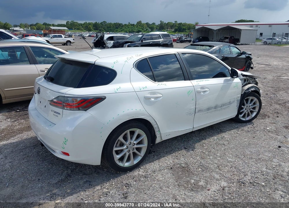 2012 LEXUS CT 200H PREMIUM VIN: JTHKD5BHXC2092416