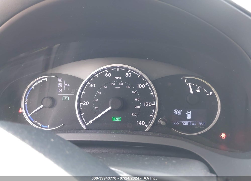 2012 LEXUS CT 200H PREMIUM VIN: JTHKD5BHXC2092416