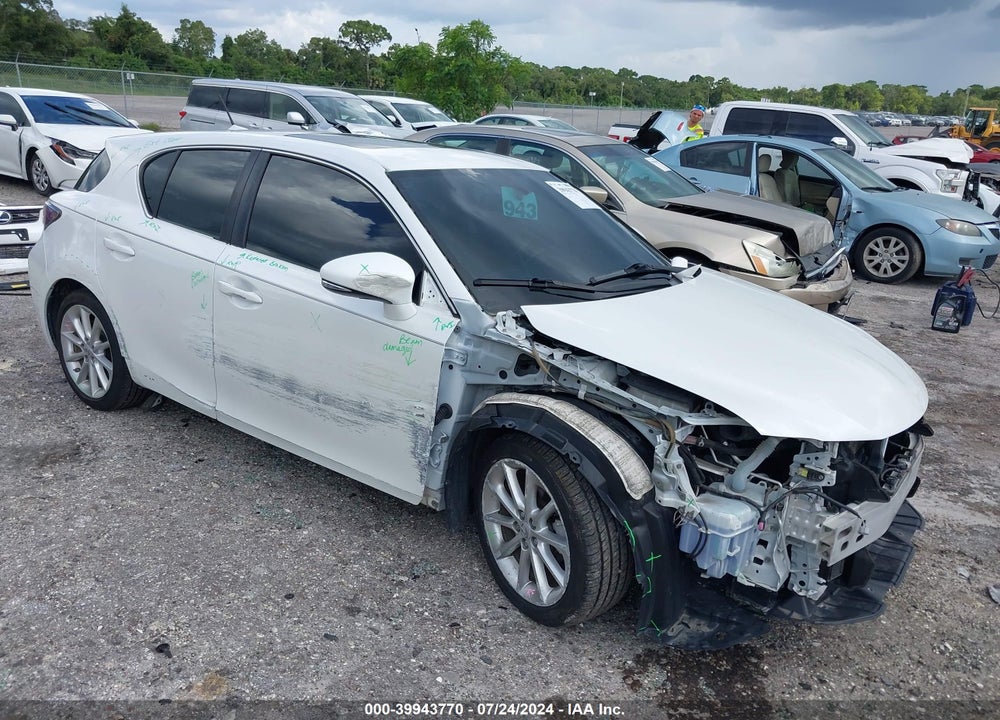 2012 LEXUS CT 200H PREMIUM VIN: JTHKD5BHXC2092416