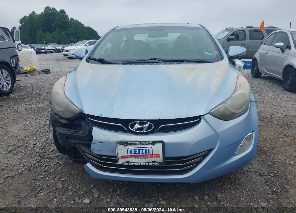 2011 HYUNDAI ELANTRA LIMITED (ULSAN PLANT) VIN: KMHDH4AE9BU135514