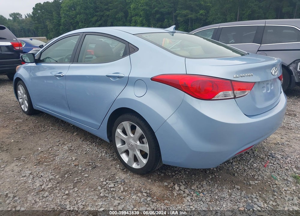 2011 HYUNDAI ELANTRA LIMITED (ULSAN PLANT) VIN: KMHDH4AE9BU135514