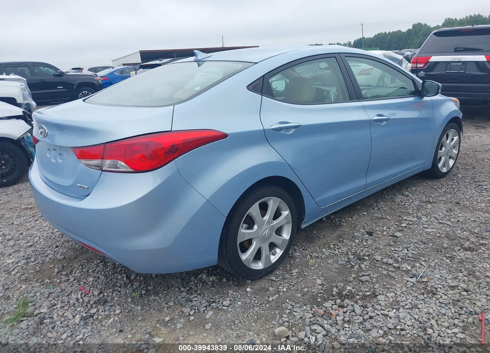 2011 HYUNDAI ELANTRA LIMITED (ULSAN PLANT) VIN: KMHDH4AE9BU135514