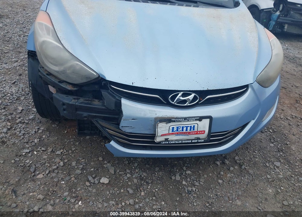 2011 HYUNDAI ELANTRA LIMITED (ULSAN PLANT) VIN: KMHDH4AE9BU135514