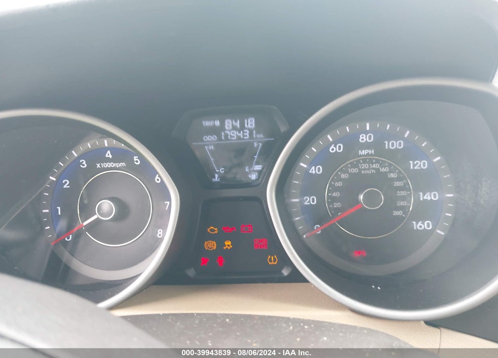 2011 HYUNDAI ELANTRA LIMITED (ULSAN PLANT) VIN: KMHDH4AE9BU135514