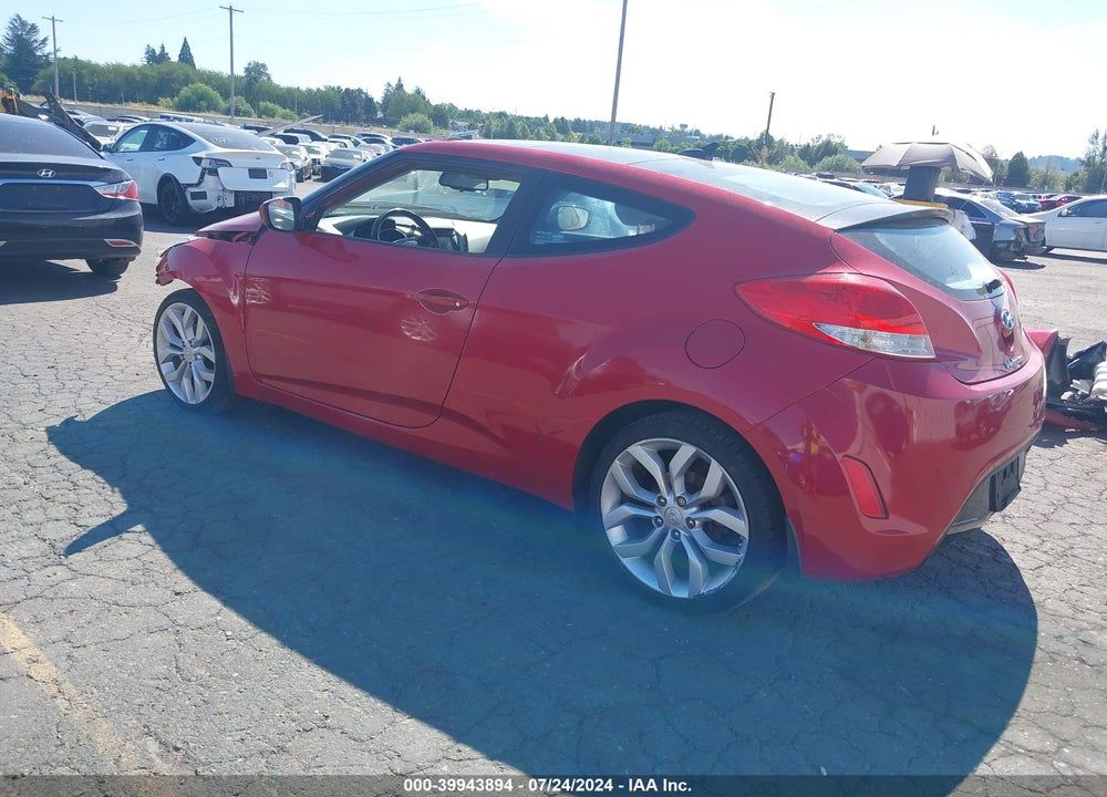2013 HYUNDAI VELOSTER BASE W/GRAY VIN: KMHTC6AD1DU126824