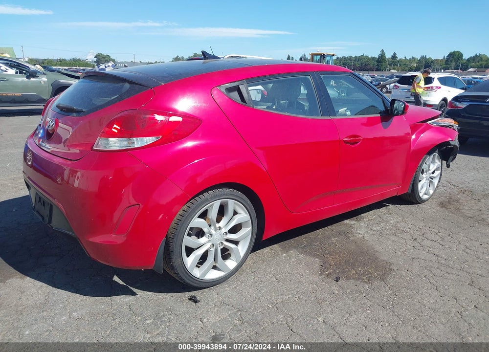 2013 HYUNDAI VELOSTER BASE W/GRAY VIN: KMHTC6AD1DU126824
