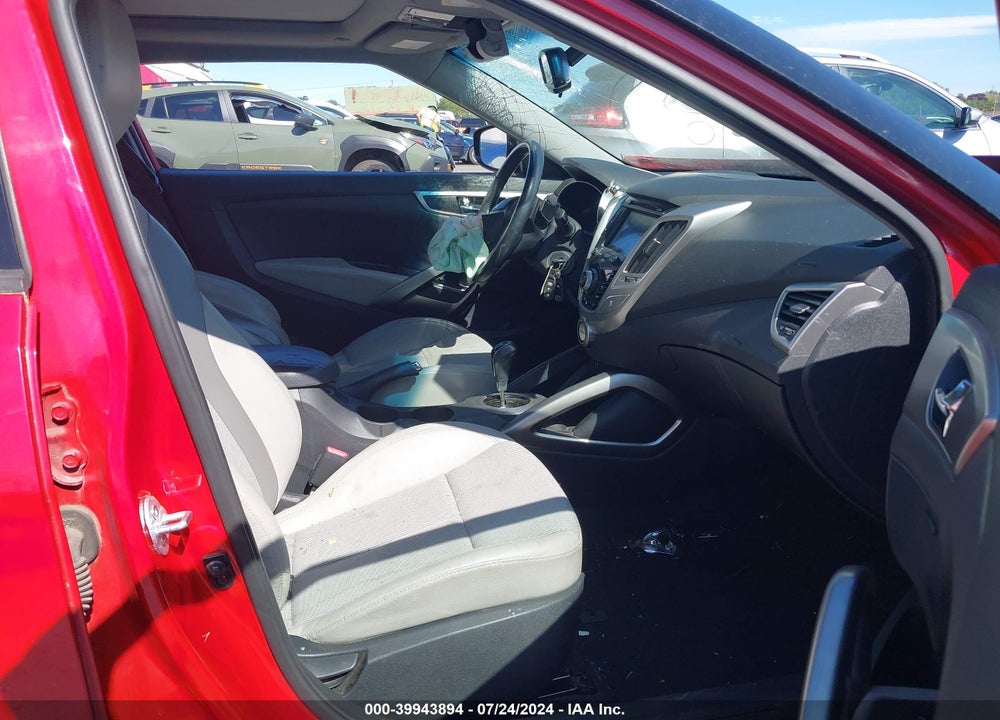 2013 HYUNDAI VELOSTER BASE W/GRAY VIN: KMHTC6AD1DU126824