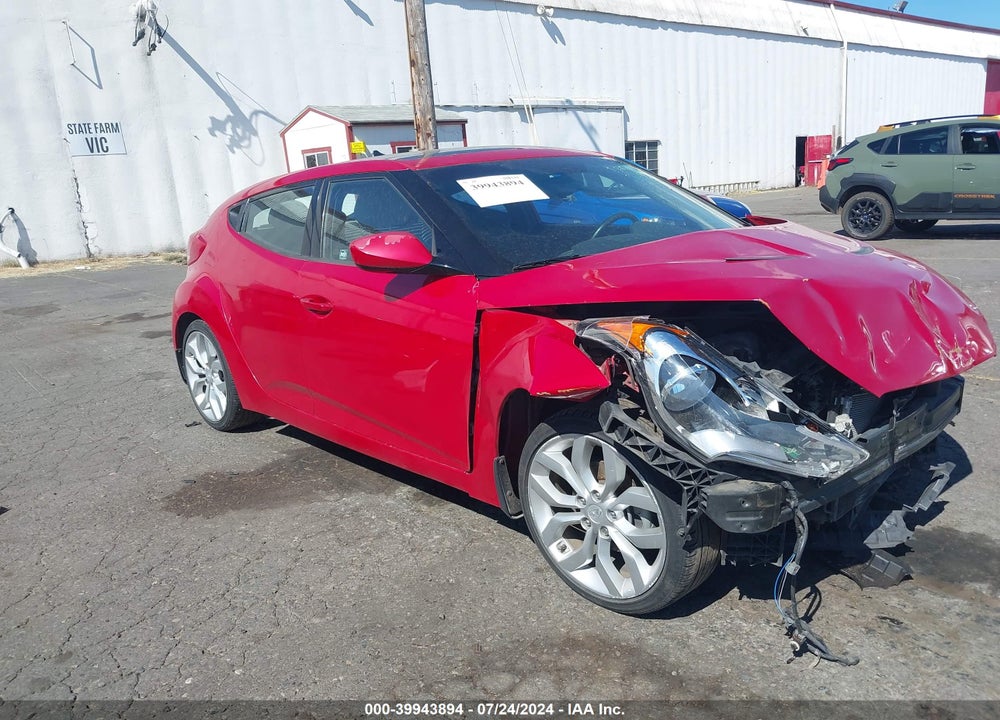 2013 HYUNDAI VELOSTER BASE W/GRAY VIN: KMHTC6AD1DU126824