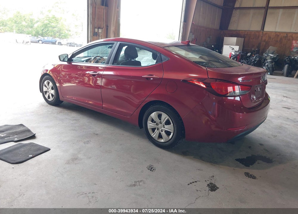 2016 HYUNDAI ELANTRA SE VIN: 5NPDH4AE5GH762510