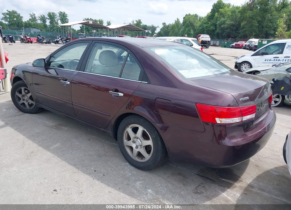 2006 HYUNDAI SONATA GLS VIN: 5NPEU46C16H075756