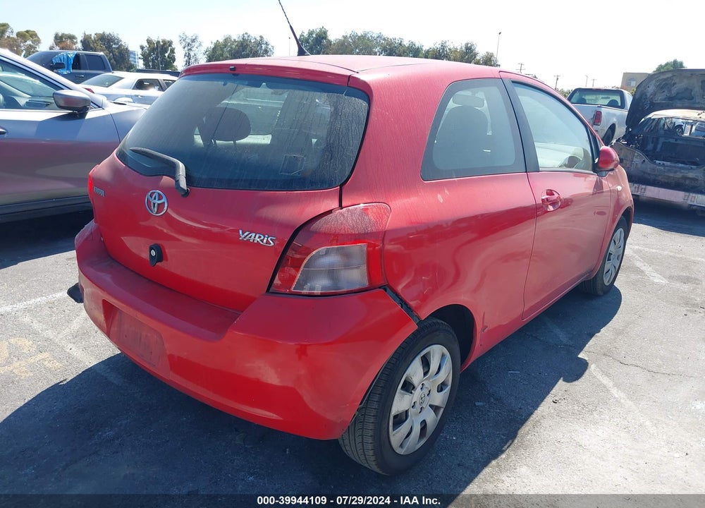 2007 TOYOTA YARIS VIN: JTDJT923075131563