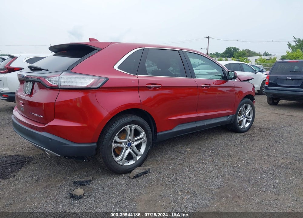 2016 FORD EDGE TITANIUM VIN: 2FMPK3K80GBC56625