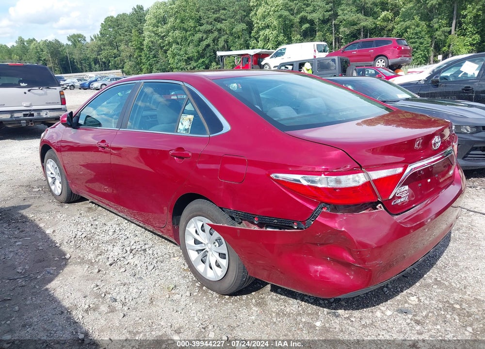 2016 TOYOTA CAMRY VIN: 4T1BF1FK6GU592850