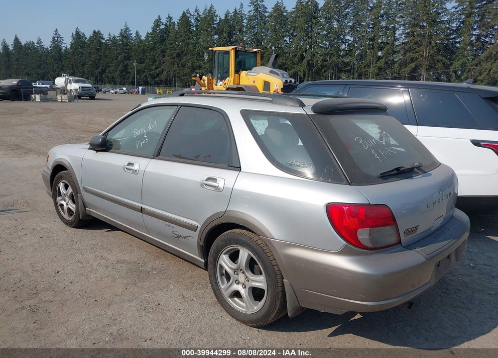 2002 SUBARU IMPREZA OUTBACK SPORT VIN: JF1GG68512H814861