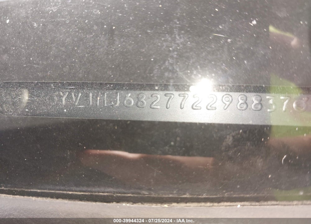 2007 VOLVO V50 VIN: YV1MJ682772298837