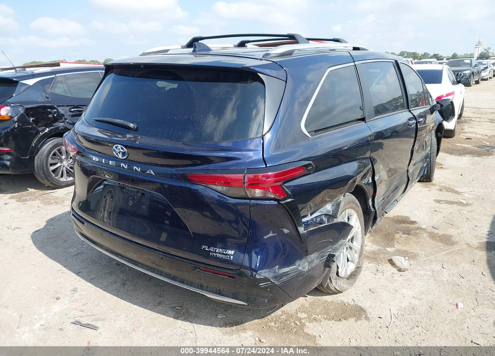 2021 TOYOTA SIENNA PLATINUM VIN: 5TDESKFC6MS010032