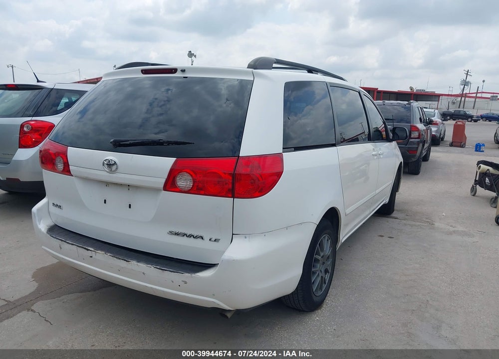 2008 TOYOTA SIENNA LE VIN: 5TDZK23C38S139308