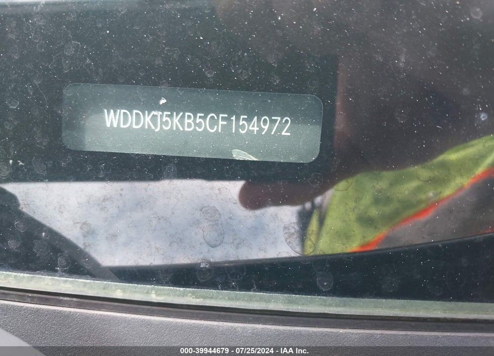 2012 MERCEDES-BENZ E 350 VIN: WDDKJ5KB5CF154972