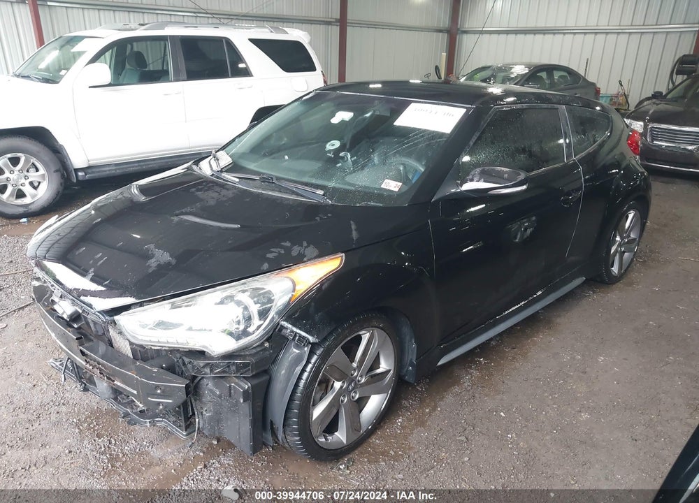2013 HYUNDAI VELOSTER TURBO W/BLUE VIN: KMHTC6AE9DU134419