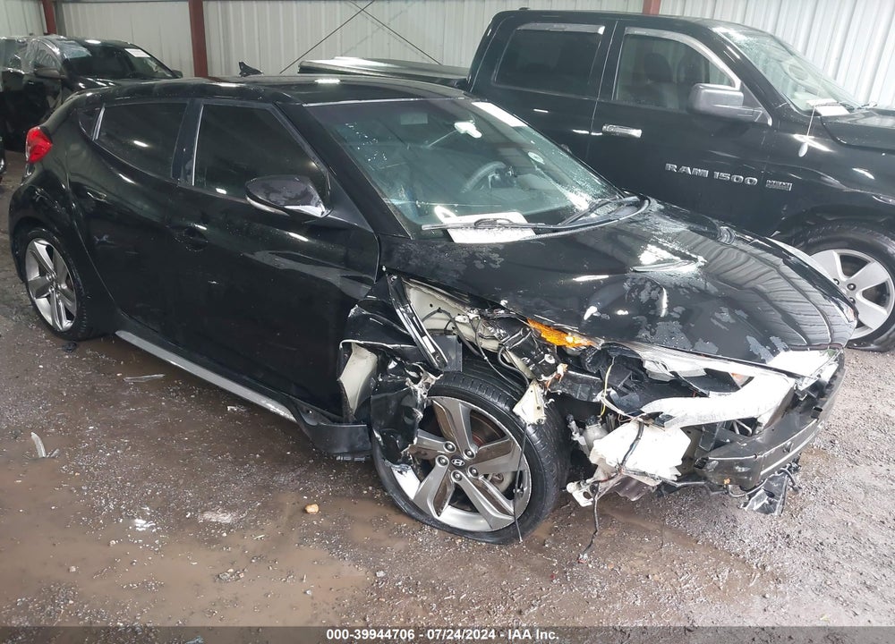 2013 HYUNDAI VELOSTER TURBO W/BLUE VIN: KMHTC6AE9DU134419