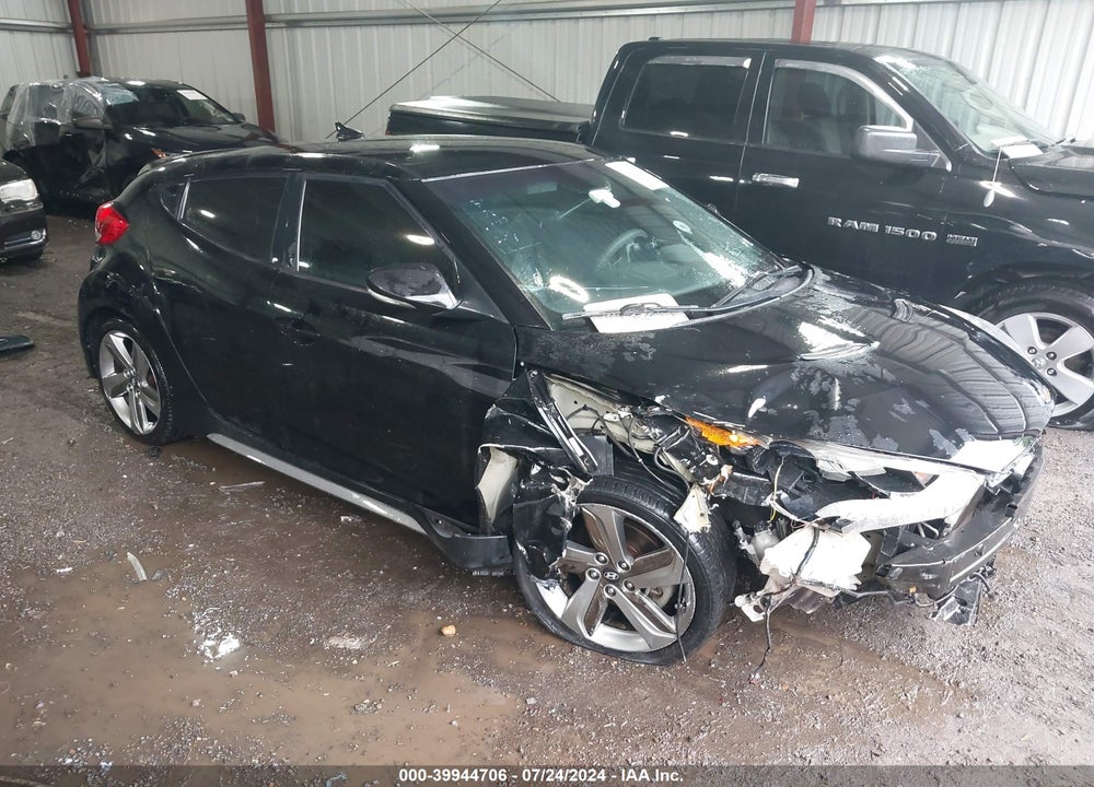 2013 HYUNDAI VELOSTER TURBO W/BLUE VIN: KMHTC6AE9DU134419
