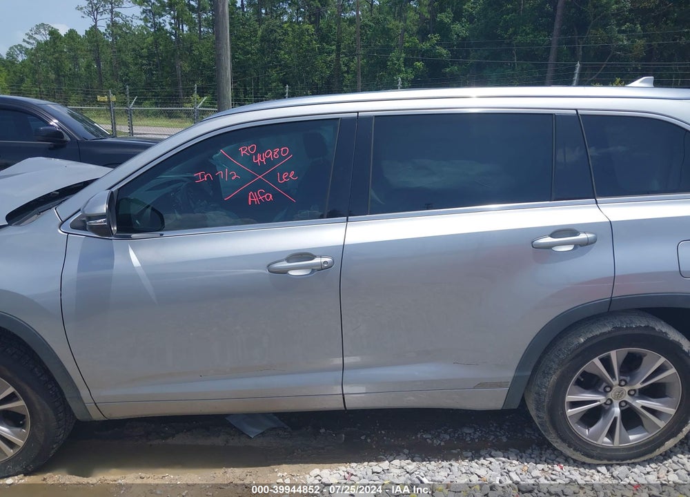 2014 TOYOTA HIGHLANDER XLE V6 VIN: 5TDKKRFH7ES035532